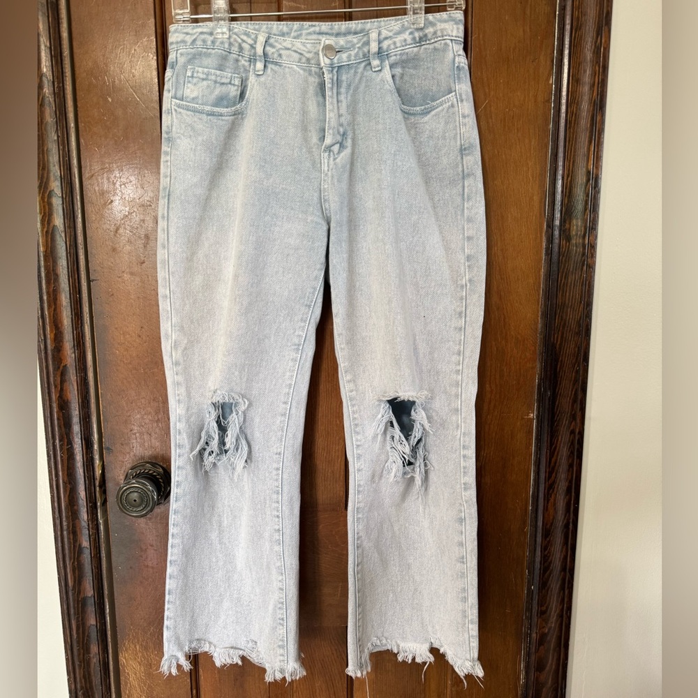 Vestique Flare High Rise Cropped Jeans sx small